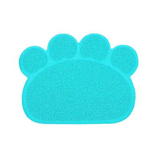 NIQIU wasserdichte Haustier Katzenstreu Matte Niedliche Klauenform Fütterung Pad PVC Einfache Reinigung Doppelschicht Katzen Toilettenmatten für Haustier Katzen Supplies-6,China von NIQIU