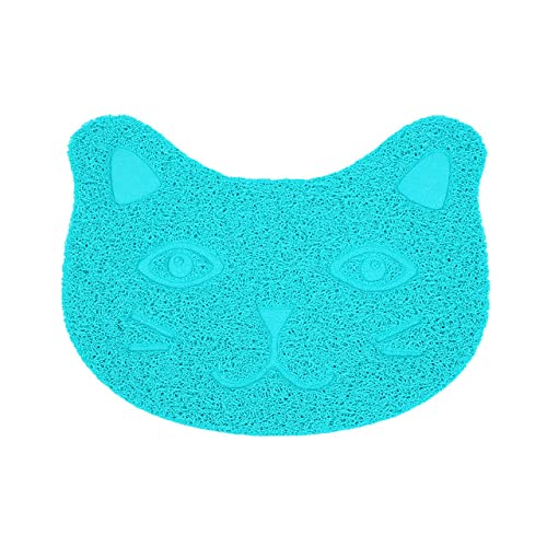 NIQIU wasserdichte Haustier Katzenstreu Matte Niedliche Klauenform Fütterung Pad PVC Einfache Reinigung Doppelschicht Katzen Toilettenmatten für Haustier Katzenbedarf-D,China von NIQIU