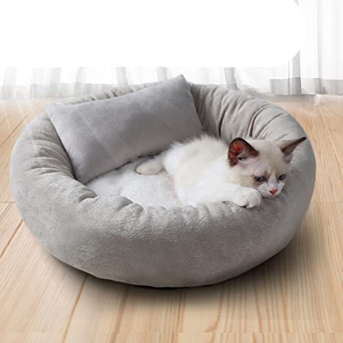 Net Red Egg Tarts Katzennest Katzenhaus Jahreszeiten Haustiere Winterwärme, Hundenest, Katzenprodukte Winterkatzenbett Verdickung - Verdickte Kopfstütze, L Durchmesser 50 cm 8 kg von NIQIU