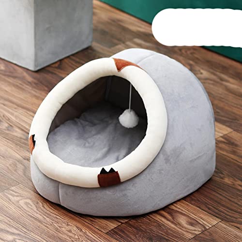 Nettes Katzenbett Warmer Haustierkorb Schönes Katzenhaus Weiche Dicke Matte Für Katzen- oder Welpenmattenbeutel Maschinenwaschbar-Sloth,L von NIQIU