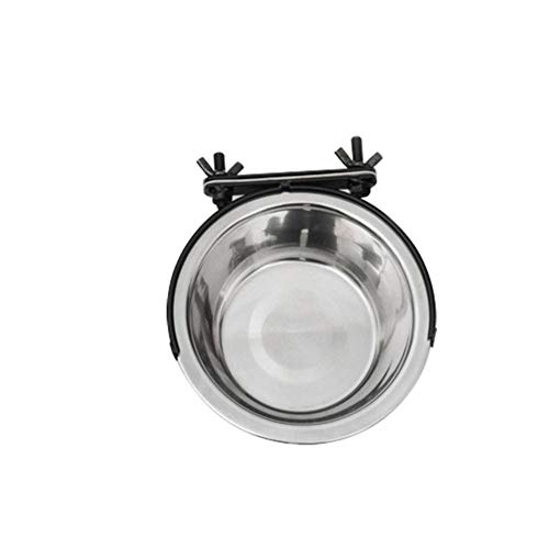 Pet Dog Bowl Edelstahl Hanging Bowl Holder Futterautomat für Welpen Katze Vogel Papagei Futter Wasserkäfigschalen Pet Feeding Product-2, USA von NIQIU