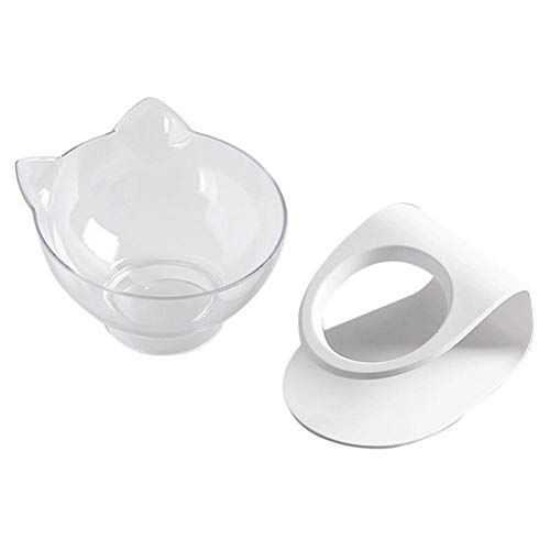 rutschfeste Single Cat Bowl Hundenapf mit Ständer Haustierfütterung Katzenwasserschale für Katzenfutter Hundenäpfe für Hunde Feeder Product Supplies-A, USA von NIQIU