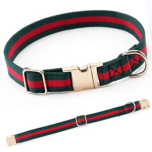 NISIYE Hochwertiges Hundehalsband, weiches, bequemes Hundehalsband im Luxus-Stil, stilvolles Hundehalsband mit Metallschnalle, langlebig für große Hunde von NISIYE