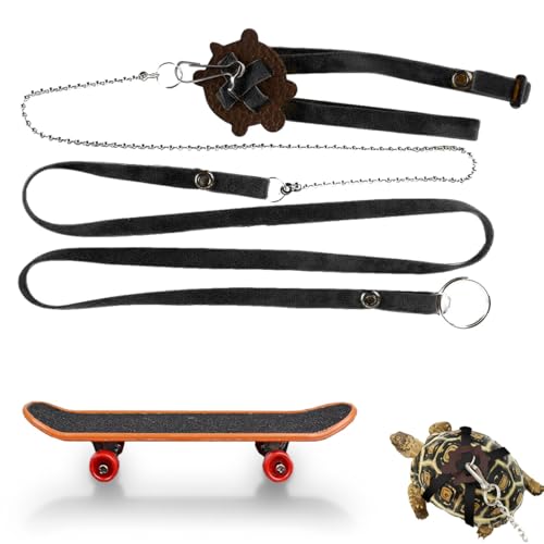 Turtle Pet Walking Lead Control Rope Chest Collar and Funny Skateboard Set (Small) von NIUNIUZHENG