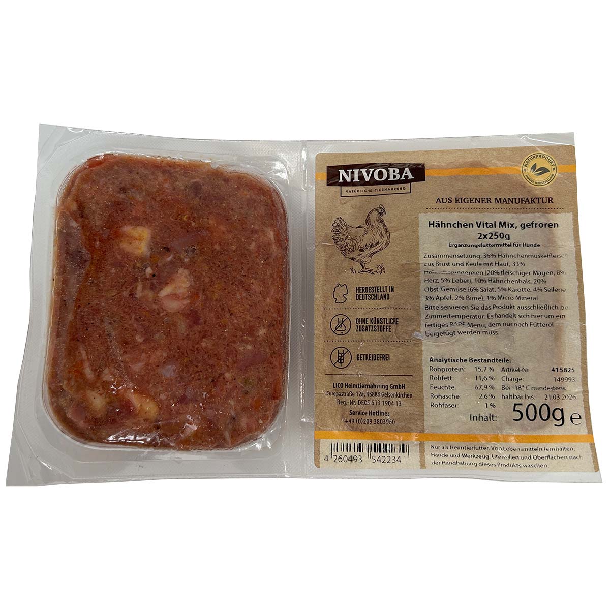 Nivoba Hähnchen Vital Mix 14x2x250g von NIVOBA