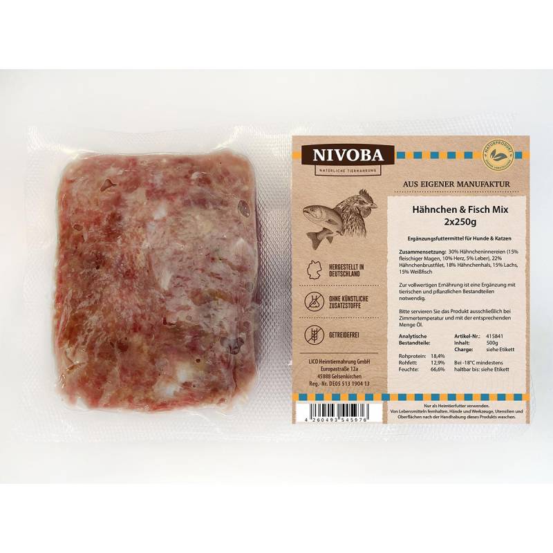 Nivoba Hähnchen & Fisch Mix 14x2x250g von NIVOBA