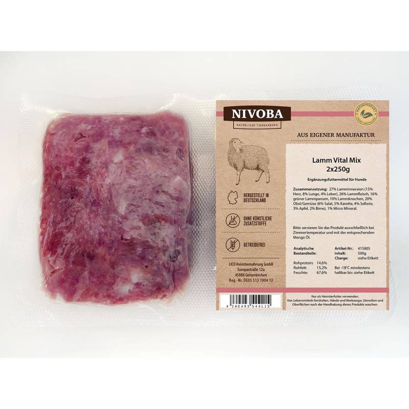 Nivoba Lamm Vital Mix 28x2x250g von NIVOBA