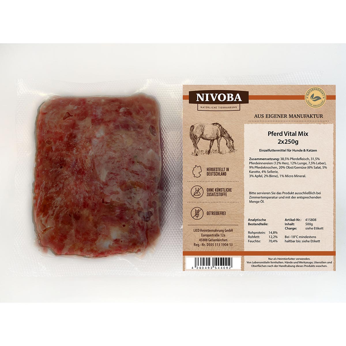 Nivoba Pferd Vital Mix 28x2x250g von NIVOBA