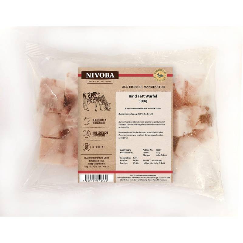 Nivoba Rind Fett Würfel 9x500g von NIVOBA