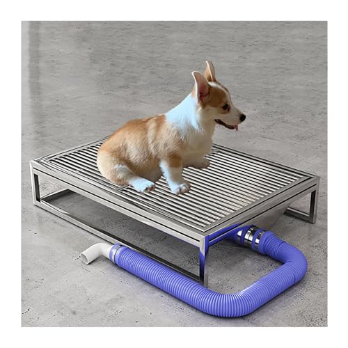 Hundeklo Für Zuhause,Edelstahl Welpentoilette Trainingsunterlage,Einfaches Waschen Hundetoilette Mit Tablett,80 * 50cm von NJDQFA