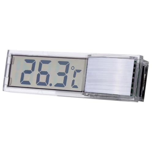 NKBSDKM Aquariumthermometer, Elektronisch, LCD, Digital, Temperaturmessung, Thermometer, Aquarium-Zubehör, Silberfarben von NKBSDKM