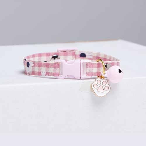 Halsband Candy Avocado Anhänger Katze Plaid Katzenhalsbänder Glocke Cartoon Halskette Verstellbares Halsband für Katze Kleiner Hund Haustier Katze Zubehör von NMLXLCR