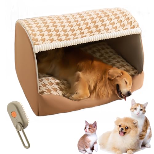 Doggocomfy - Doggocomfy Cozy Dog House, Doggo Comfy Cozy Dog House Bed, Fall and Winter Warm Dog Cave, Foldable Inside Dog House With Removable Cushion for Small Medium Large Dogs Cats (A,2XL) von NNBWLMAEE