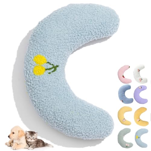 Little Plush Pillow For Cats, Calming Pillow For Dogs, Calming Pillow For Small Dogs With Anxiety, Pupzen Calming Pillow, Ultra Soft Fluffy Pet Calming Toy Half Donut Cuddler Machine Washable (C) von NNBWLMAEE