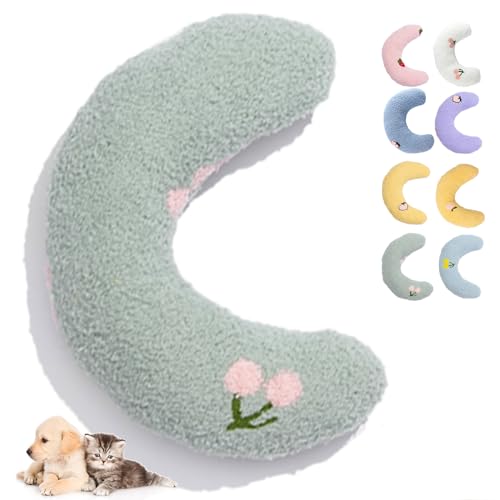 Little Plush Pillow For Cats, Calming Pillow For Dogs, Calming Pillow For Small Dogs With Anxiety, Pupzen Calming Pillow, Ultra Soft Fluffy Pet Calming Toy Half Donut Cuddler Machine Washable (H) von NNBWLMAEE