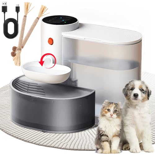 NNBWLMAEE Smart Pet Water Fountain, Wireless Pump Cat Water Fountain, Water Fountains for Cats Indoor, with App Control, Smart Fountain, Clean and Dirty Separation (1PC) von NNBWLMAEE