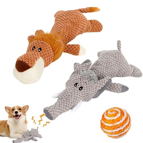 NNBWLMAEE Wowpetsmart Invincible Chewanimals, Wowpetsmart for Heavy Chewers, Wowpetsmart Chew Animals, Wowpetsmart Dog Toys for Small and Large Dogs, No Hurt Teeth (2pcs-b) von NNBWLMAEE