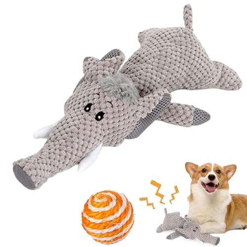 NNBWLMAEE Wowpetsmart Invincible Chewanimals, Wowpetsmart for Heavy Chewers, Wowpetsmart Chew Animals, Wowpetsmart Dog Toys for Small and Large Dogs, No Hurt Teeth (Elephant) von NNBWLMAEE