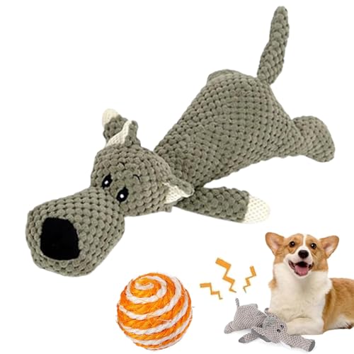 NNBWLMAEE Wowpetsmart Invincible Chewanimals, Wowpetsmart for Heavy Chewers, Wowpetsmart Chew Animals, Wowpetsmart Dog Toys for Small and Large Dogs, No Hurt Teeth (Wolf) von NNBWLMAEE