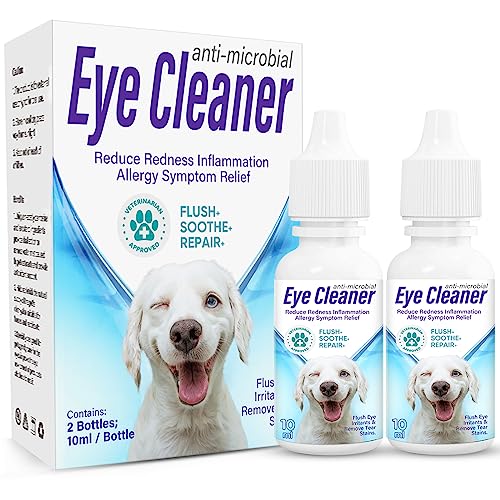 NNPCBT Dog Eye Drops, Gentle Eye Drops for Dogs & Cats, Pet Cleansing and Moisturizing Eye Care Drops, 2 Count von NNPCBT