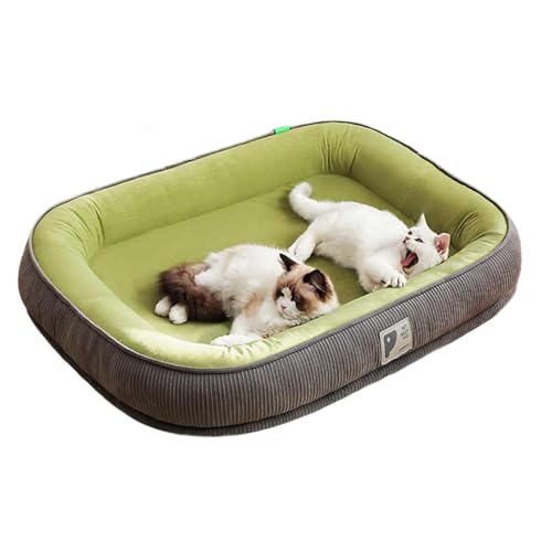 NOBBAT Hundesofabett, beruhigende Hundesofabettmatte, beruhigendes Hundebett, waschbarer Plüsch-Couchbezug für Hundemöbelschutz, Haustier-Sofamatte für Hunde und Katzen, flauschiges Hundecouchbett mit von NOBBAT