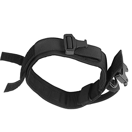 Haustier-Hundehalsband, Nylon-Trainingsjagd-Traktionshalsband mit Stahlschnalle, Haustierzubehör (Schwarz) von NOENNULL