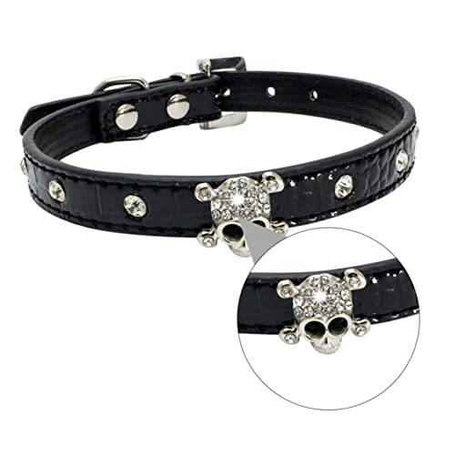 NOLITOY 1 STK Halloween-schädel-haustierhalsband Kleidung Punk-Halskette Welpenhalsband Für Jungen Abbrechbare Katzenhalsbänder Punk-hundehalsband Halloween-pu-haustierhalsbänder Gurt Mode von NOLITOY