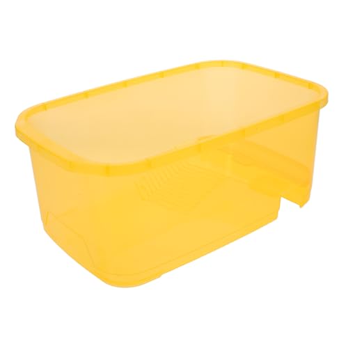 NOLITOY 1 Satz Transparente Schildkrötenfutterbox Wasserdichter Reptilienhabitat Tank für Heimtiere für Schildkröten Frösche und Spinnen Gesundes Kunststoffdesign Einfache und Großes NOLITOY 1 Satz Transparente Schildkrötenfutterbox Wasserdichter Reptilienhabitat Tank für Heimtiere für Schildkröten Frösche und Spinnen Gesundes Kunststoffdesign Einfache und Großes von NOLITOY