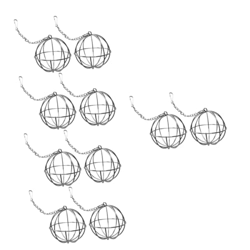 NOLITOY 10 STK Futterstelle Für Kaninchen Hasenheuschalen Häschen-Feeder Kaninchenspielzeug Für Hasen Häschen-heu-futterspender Hase Heuball Füttern Rostfreier Stahl Kaninchenfutter von NOLITOY