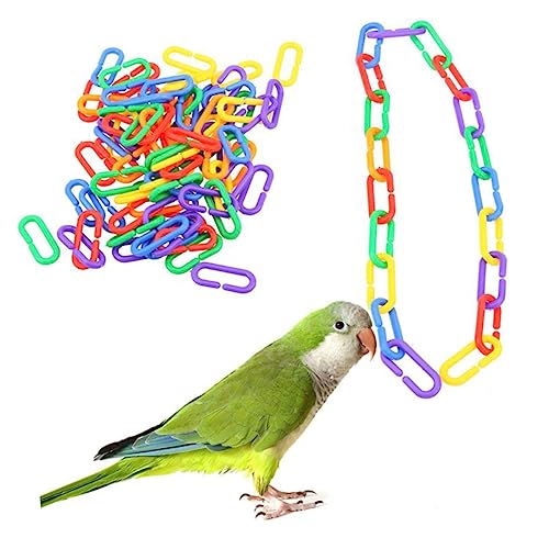 NOLITOY 100St spaß The Pleasure Parrot Little Bird wellensittiche Funn Leine für Vogelkettenspielzeug Spielzeuge kinderspielzeug Vogelbissspielzeug Papageienkette eingesackt Zubehör von NOLITOY