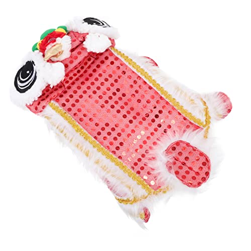 NOLITOY 1Stk Kleidung für Haustiere Winterkleidung für Hunde Festliche hundekleidung hundebekleidung Dog Clothes Welpenkleidung Paillettenanzug Mantel Requisiten Neujahrs-Outfit von NOLITOY