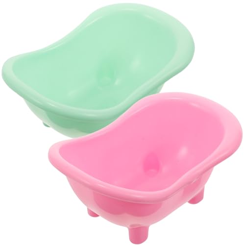 NOLITOY 2 Stück Vogel-Badebox Für Käfig Papageien-Badewanne Für Nymphensittiche Turteltauben Kleine Vögel Käfigzubehör Dekorative Seifenschale Kleiner Übertopf Make-Up-Organizer-Behälter von NOLITOY