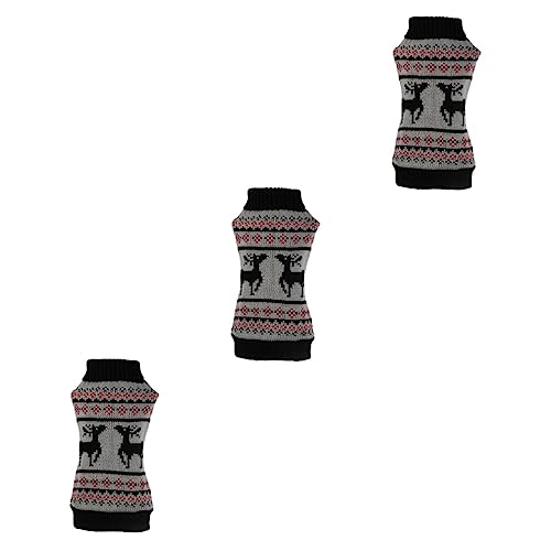 NOLITOY 3st Outdoor-Bekleidung Weihnachtshundeanzug Weihnachtskostüm Für Haustiere Weihnachts-welpen-Hoodies Weihnachtsfeier Katze Hundekleidung Weihnachtsmantel Cosplay von NOLITOY