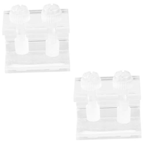 NOLITOY 4 Stück Aquarium-Hintergrund-Clips, Aquarium-Clips, Aquarium-Trennwand für Aquarien, Acryl-Klemmen, Clip vor und nach der Aquarium-Klemme von NOLITOY