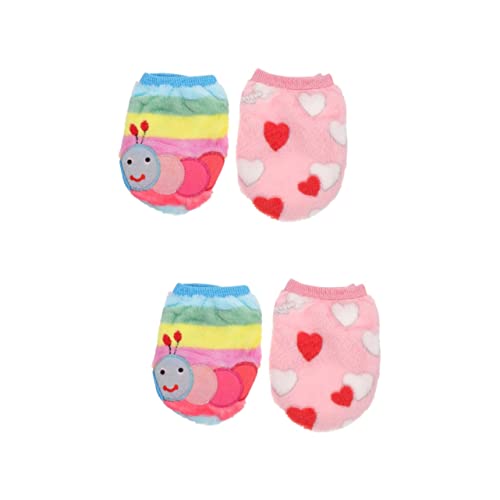 NOLITOY 4 Stück Hasenkleidung Haustierbekleidung Kaninchenkleidung Warmer Overall Hasenwesten Warme Kaninchenkleidung Kleidung Für Meerschweinchen Hund Korallenvlies Pyjama Warm Halten von NOLITOY