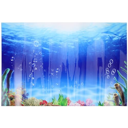 NOLITOY Aquarium-Aufkleber Aquarium-Wand-Meeresboden-Aufkleber Selbstklebender Aquarium-PVC-Aufkleber Aquarium-Dekoration von NOLITOY