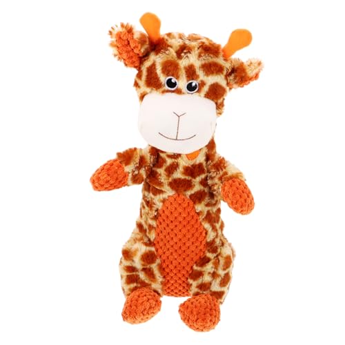 NOLITOY Haustier Spielzeug Kauspielzeug Für Zahnende Plüsch-hundespielzeug Giraffe Trainingsspielzeug Für Hunde Quietschendes Plüschtier Mit Giraffe Spielzeuge Plüschpuppe Baby Karikatur von NOLITOY