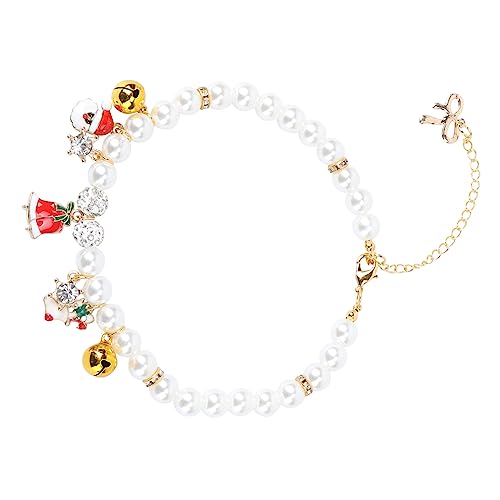 NOLITOY Perlenketten 2st Perlenschmuck Perlenkette Welpenhalsband Bling-Katzen-hochzeitshalsband Hundehalsband Schmuck Haustier-Halskette Hund Halskette Schmuck Für Haustiere X17 Zubehör von NOLITOY