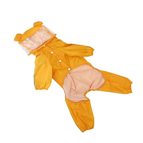 NOLITOY Regenmantel für Haustiere Hunde-regencape hunderegencape Regenmantel Regenbekleidung für Welpen Hoodies mit Reißverschluss Welpen-Regenmantel Regenoutfit für Hundeponcho von NOLITOY