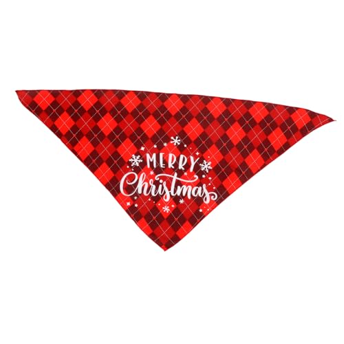 NOLITOY Weihnachtskostüm Für Weihnachts-Haustier-Bandana Hunde-weihnachtsschal Katzen-Bandanas Welpenhalstuch Bandana-schal Hundehalsband-Bandanas Haustierzubehör Polyester Dreieck von NOLITOY