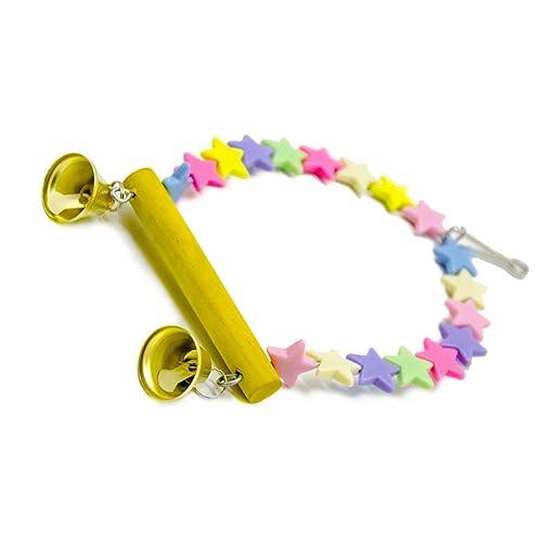 NOLITOY gleichgewichtstraining holzschaukel Vogeltraining Bird Toys Parrot Toys Vogelaktivität Vogelschaukel Haustiertraining Holzleiter Drehbrücke Papagei von NOLITOY