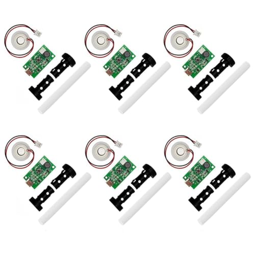 NONDK Packung mit 6 Stück USB-Luftbefeuchter, DC 5 V, Micro-Schnittstelle, Zerstäubereinheit für Heimwerken von NONDK