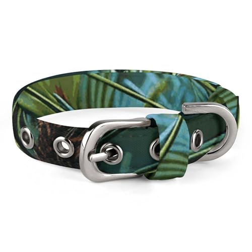 Pine Tree Hundehalsband mit Schnalle, niedliche Haustier-Halskette, verstellbar, Sicherheitshalsband für kleine Hunde, mittelgroße Hunde, breites Hundehalsband von NONHAI