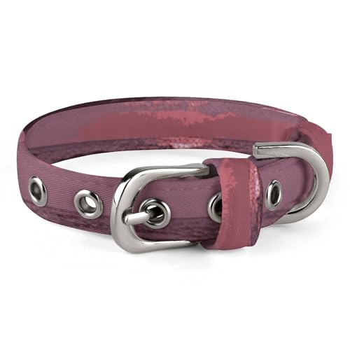 Purple Moon Hundehalsband mit Schnalle, niedliche Haustier-Halskette, verstellbar, Sicherheitshalsband für kleine und mittelgroße Hunde, breites Hundehalsband von NONHAI