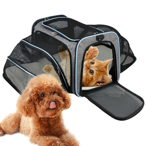 NOPNOG Tragbare Transporttasche für Haustiere, Erweiterbare und Faltbare Reisetasche, Atmungsaktiv, Haustierbedarf von NOPNOG