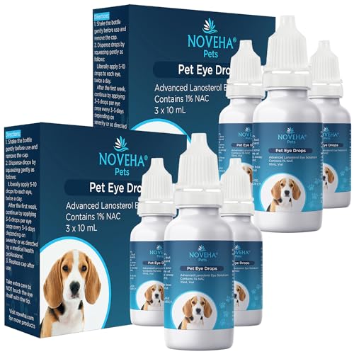 NOVEHA Pet Drops | Advanced Lanosterol Solution + NAC (6 x 10 ml) von NOVEHA