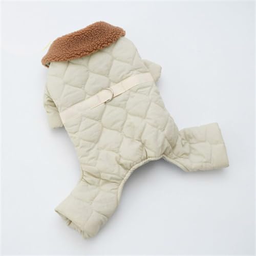 Winter Hundebekleidung Warme Weste Katze Welpen Haustier Mantel Jacke Outfit Yorkie Pommerschen Shih Tzu Bichon Chihuahua Hundekleidung (Farbe: B- Overall, Größe: L) von NOVSKI