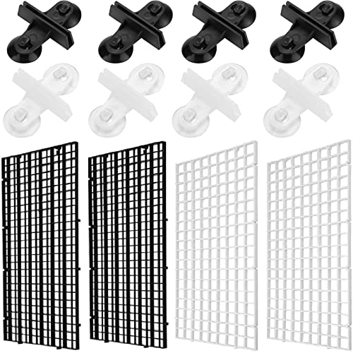 NPTGLYQW Trennwand Für Aquarien Aquarium Tank Grid Trennung Brett Fisch Teiler Mit Divider Saugnapf Zum Trennen Fische Und Schutz Verschiedener Vor Dem Kampf 12 Pcs von NPTGLYQW