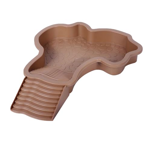 Reptilien-Wasserbehälter, Wasserschale mit Stufen, einfache Reinigung, Schildkröten-Badestation, 35 x 28,50 cm, Reptilien-Wasserbehälter Reptilien-Wasserbehälter, Wasserschale mit Stufen, einfache Reinigung, Schildkröten-Badestation, 35 x 28,50 cm, Reptilien-Wasserbehälter von NPXUAMTJ