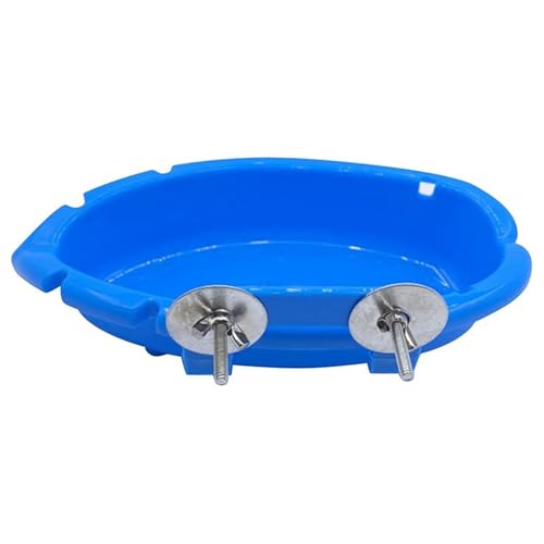 NPYQ Käfigvogelbad Für Sittiche Und Cockatiels Cage Mount Bird Feeder Und Waterer Für Wellenloser Und Papageiendusche von NPYQ